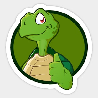 Supportive Turtle Sticker